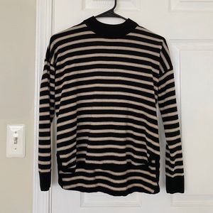Madewell 100% Merino Wool Striped Sweater